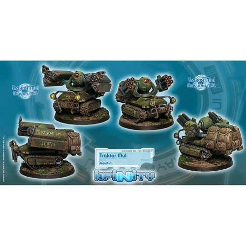 Infinity: Ariadna - Traktor Muls, Regiment Of Artillery & Support Unit Box (2) 3 Infinity: Ariadna - Traktor Muls, Regiment Of Artillery & Support Unit Box (2)