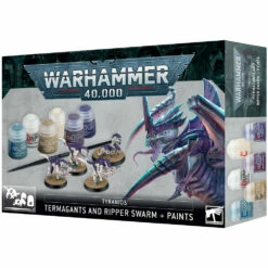 Games Workshop Warhammer 40K: Tyranids - Termagants & Ripper Swarm + Paint Set